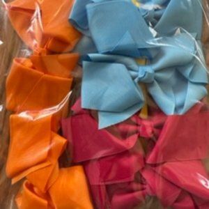 Bundle of (6) 4" Boutique Bows - 3 sets B8211  Handmade NWT Boutique